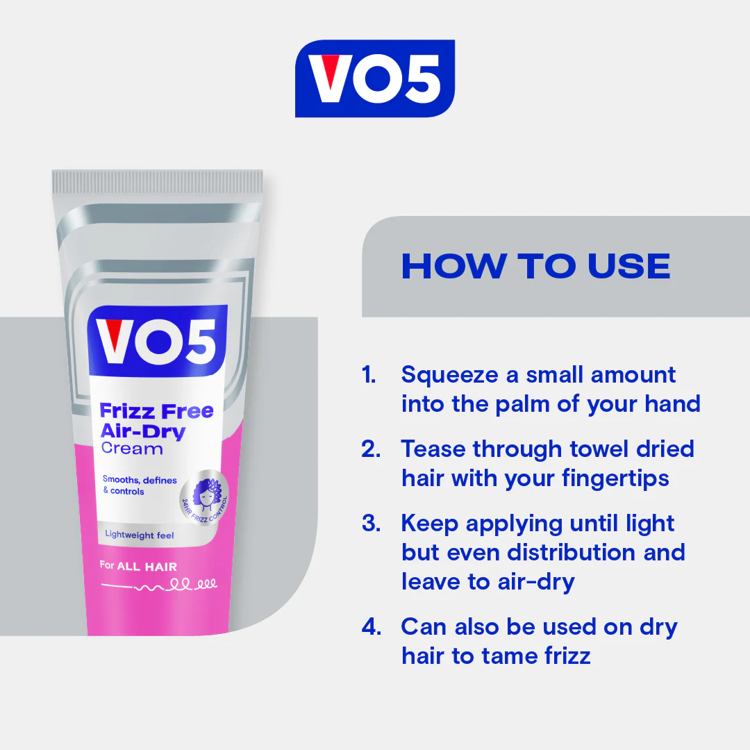 VO5 Frizz Free Air-Dry Cream 125ml - Image 5