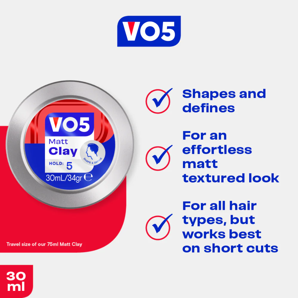 VO5 Matt Clay 30ml - Image 3
