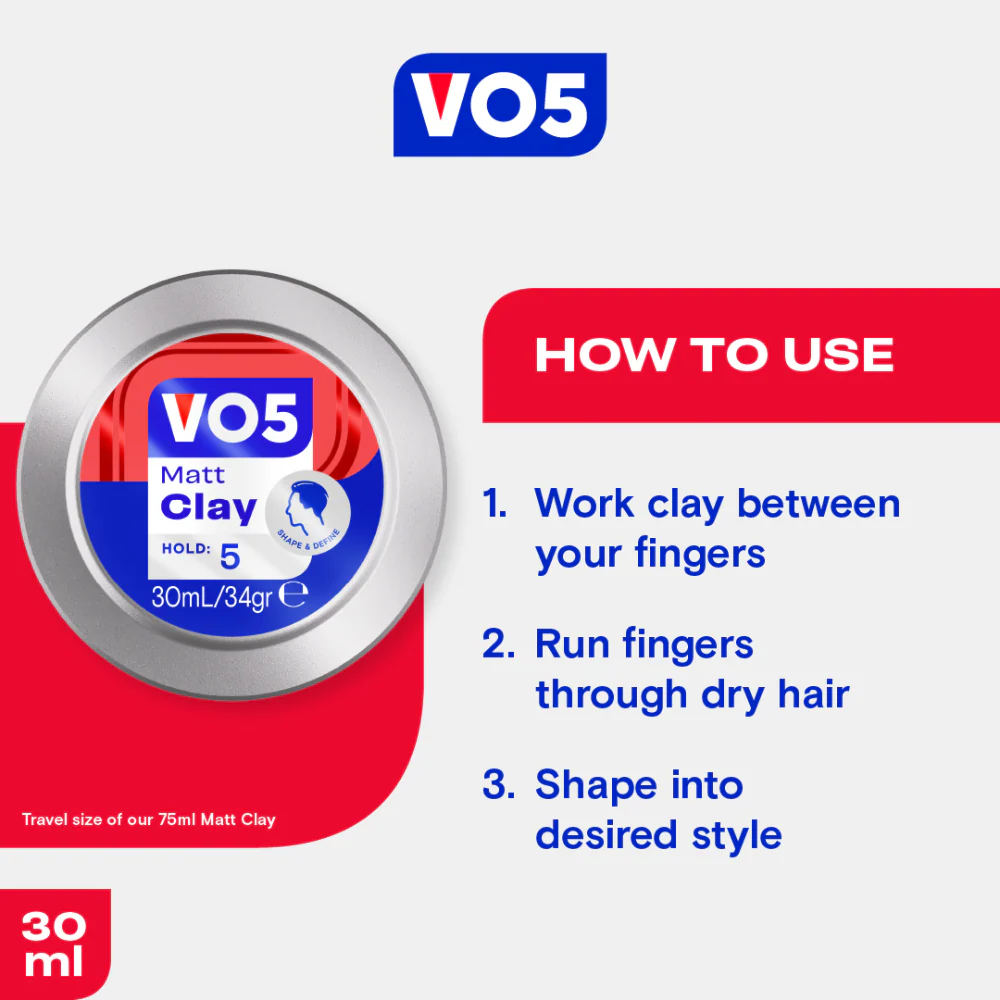 VO5 Matt Clay 30ml - Image 4