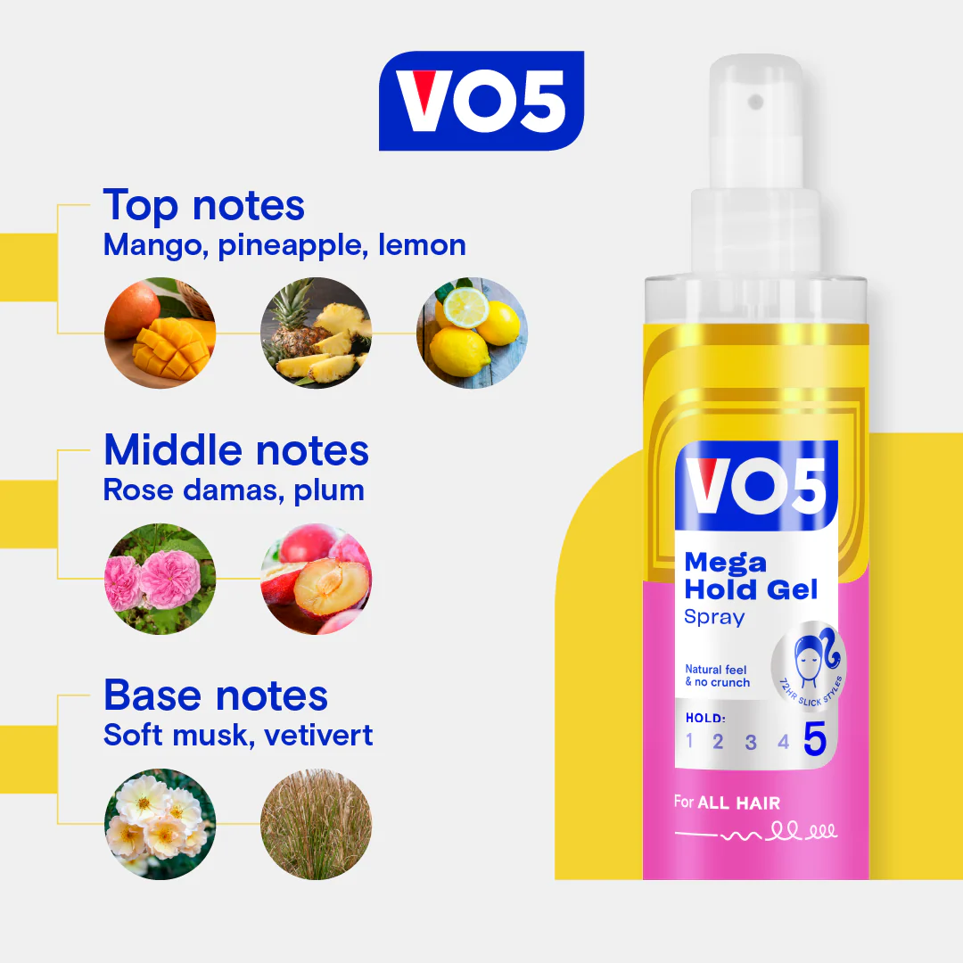 VO5 Mega Hold Gel Spray 200ml - Image 7