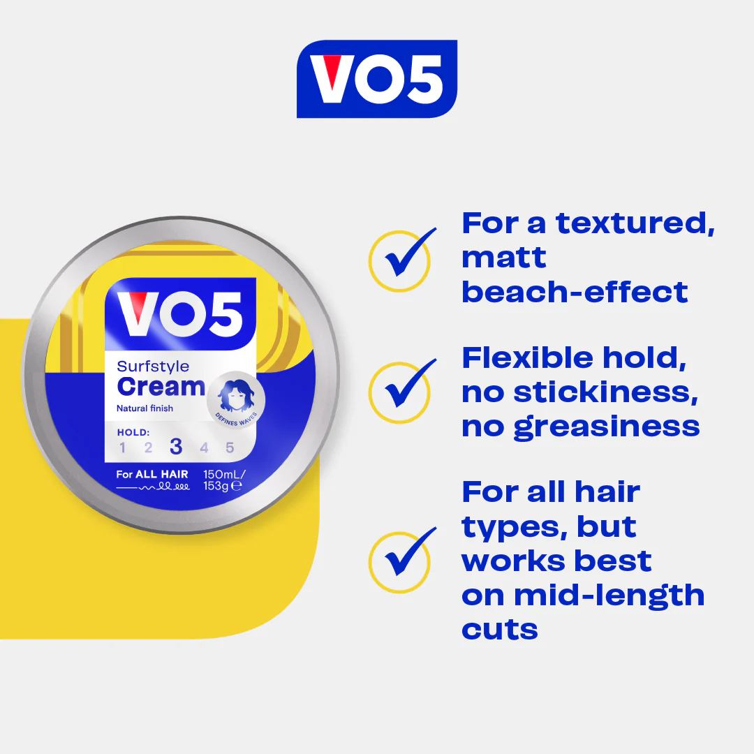 VO5 Surfstyle Cream 150ml - Image 4