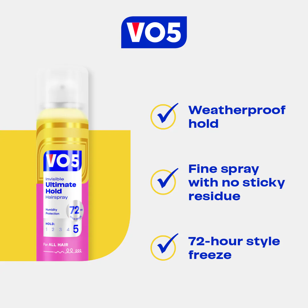 VO5 Ultimate Hold Hairspray 400ml - Image 4