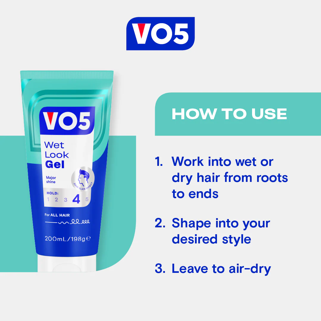 VO5 Wet Look Gel 200ml - Image 5